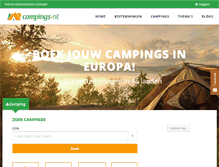 Tablet Screenshot of campings.nl